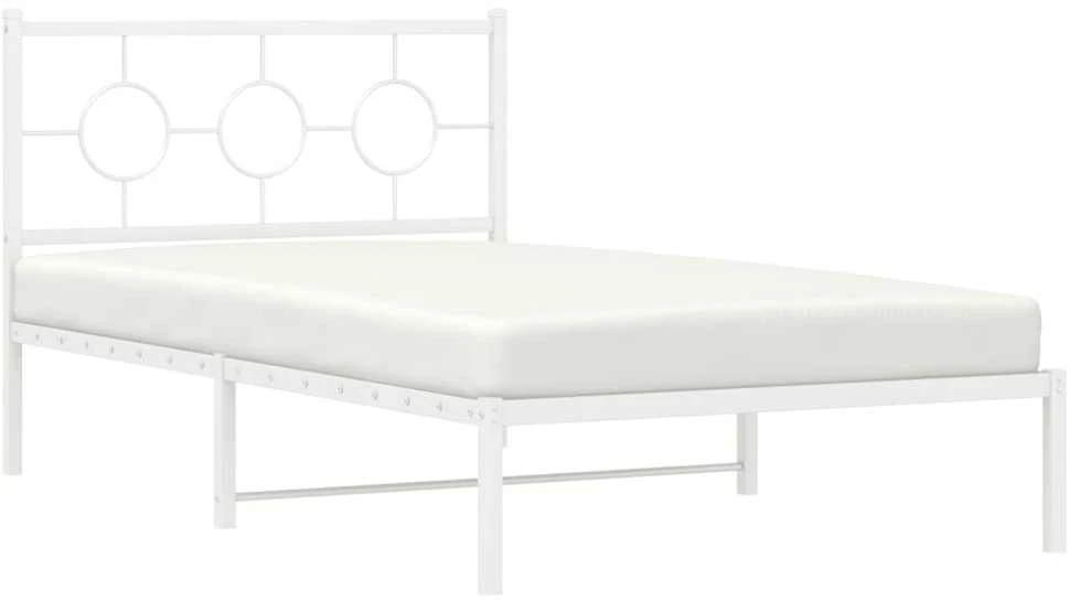 Lova Lovos rėmas su galvūgaliu/kojūgaliu, baltas, 107x203cm, metalas