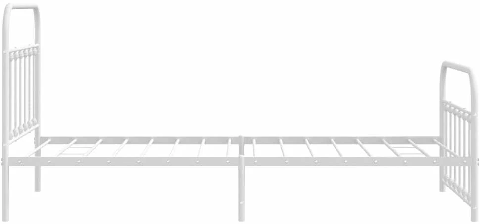 Lova Lovos rėmas su galvūgaliu/kojūgaliu, baltas, 107x203cm, metalas