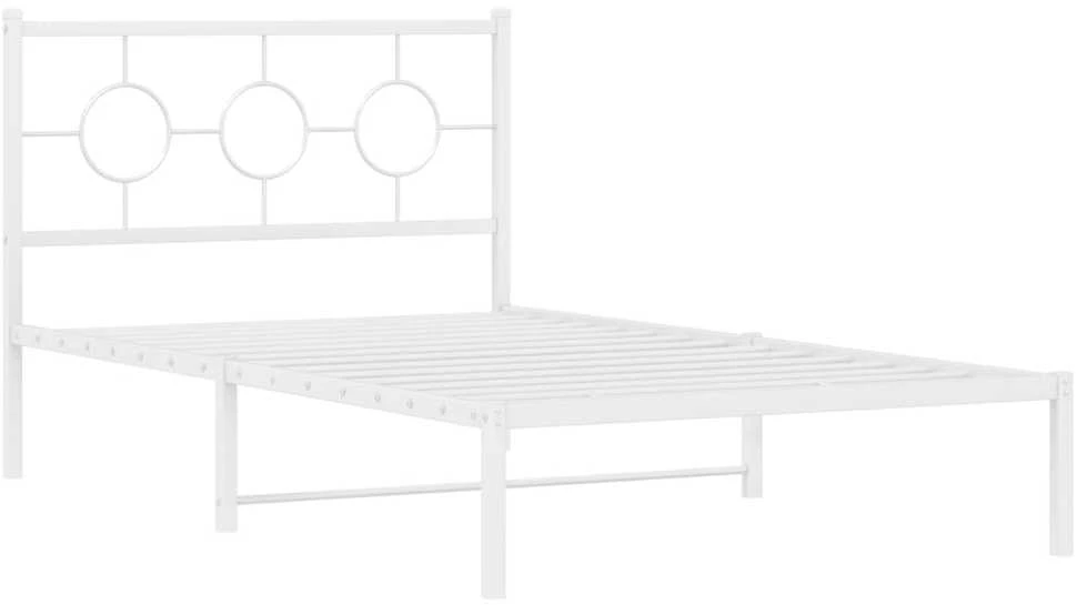 Lova Lovos rėmas su galvūgaliu/kojūgaliu, baltas, 107x203cm, metalas