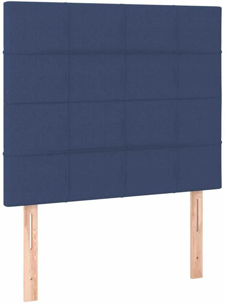 Lovos rėmas su galvūgaliu, mėlynos spalvos, 120x200cm, audinys