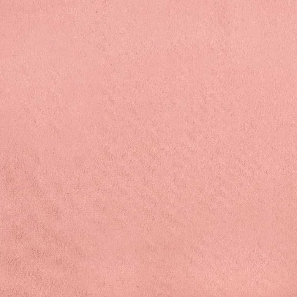 lovos rėmas su galvūgaliu be čiužinio rožinis 200x200cm aksomas