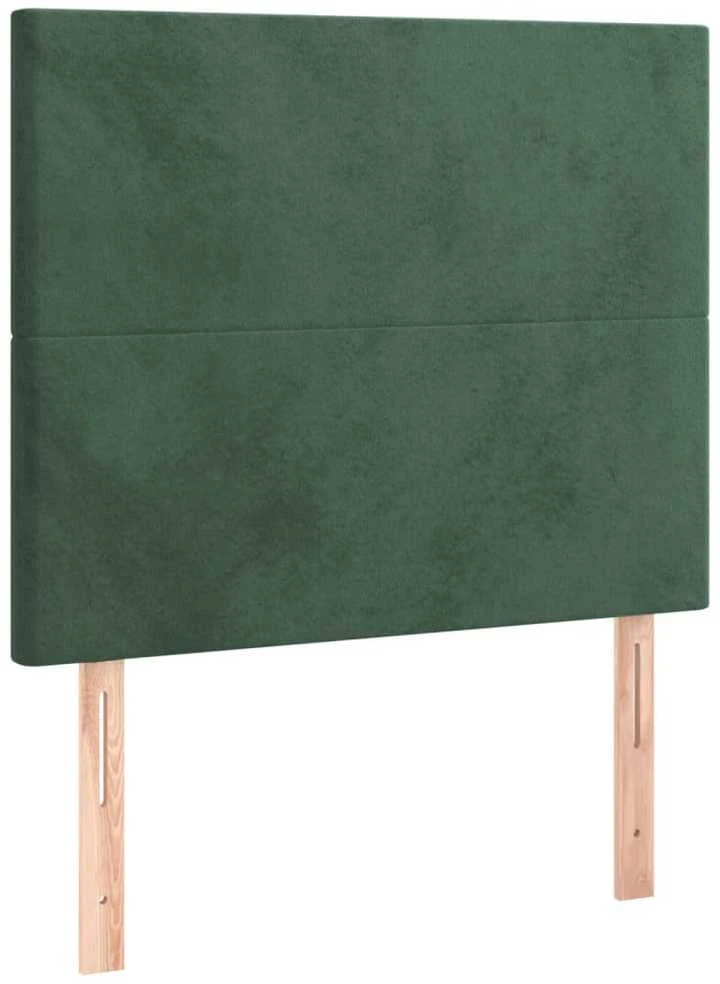 Lovos rėmas be čiužinio tamsiai žalias 90x190 cm aksomas