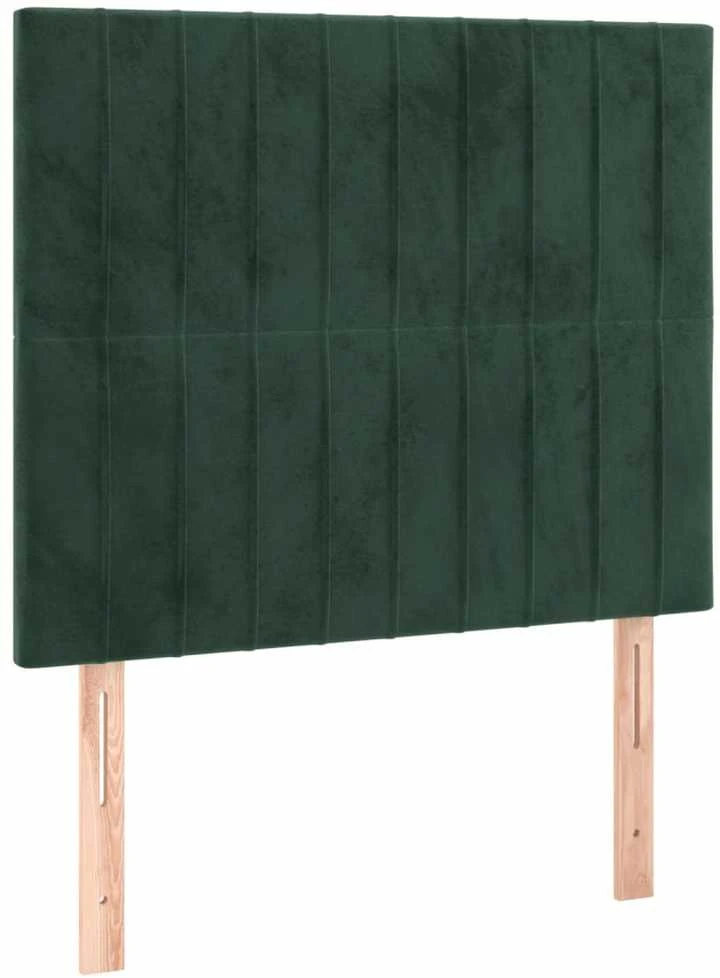 Lovos rėmas be čiužinio tamsiai žalias 90x190 cm aksomas