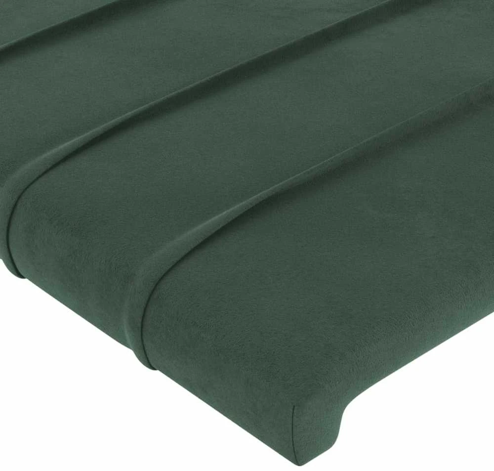 Lovos rėmas be čiužinio tamsiai žalias 90x200 cm aksomas