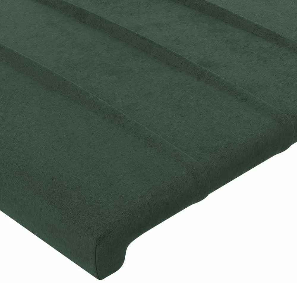 Lovos rėmas be čiužinio tamsiai žalias 200x200 cm aksomas
