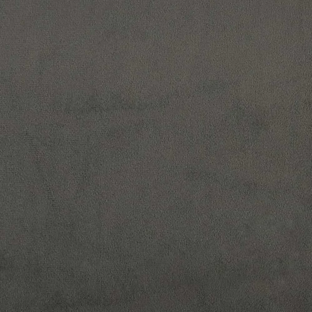 Lovos rėmas be čiužinio, tamsiai pilkas, 160x200cm, aksomas