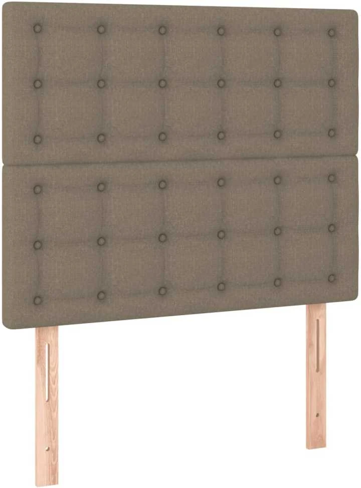 Lovos rėmas su galvūgaliu, taupe spalvos, 80x200cm, audinys