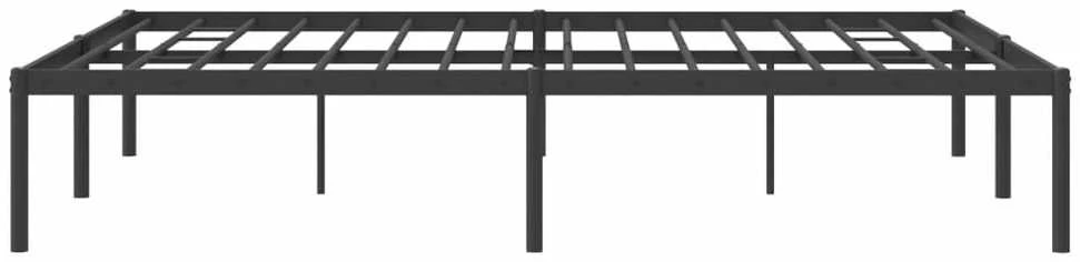 Metalinis lovos rėmas, juodos spalvos 150x200 cm