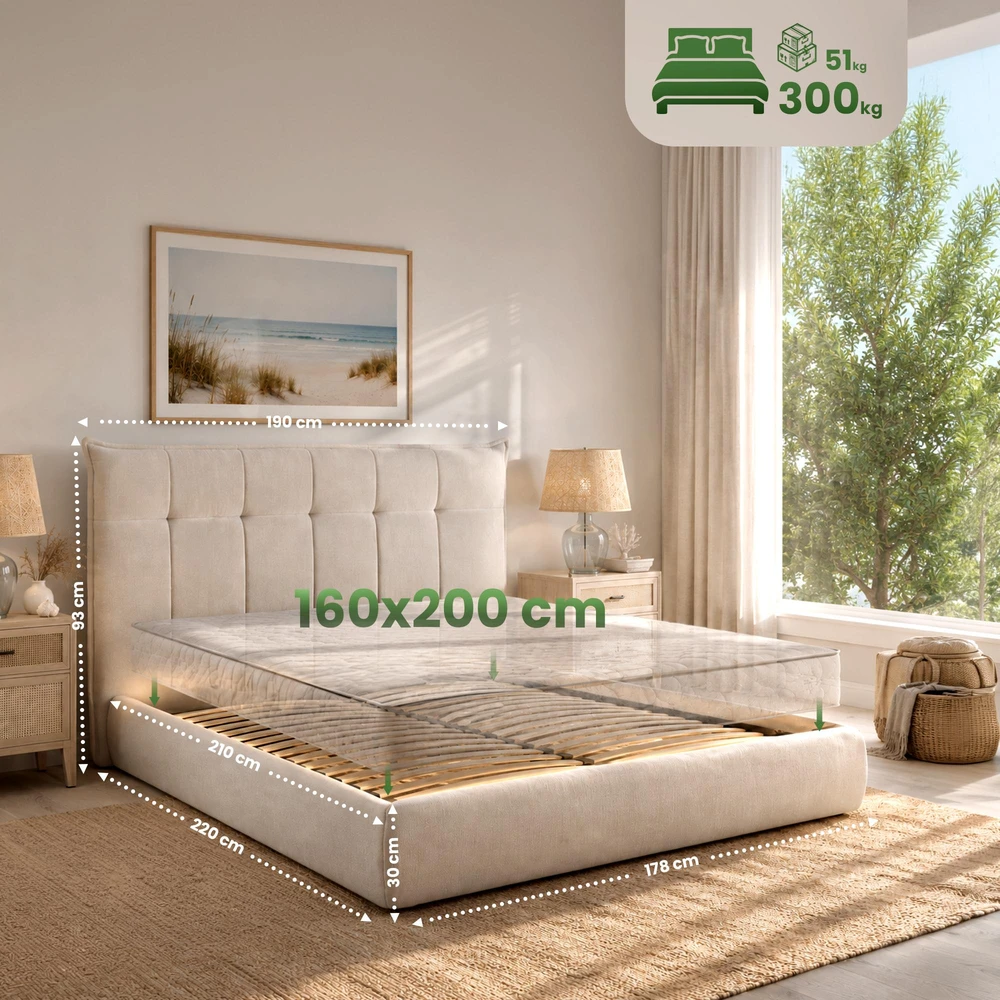 Clp Trading Lova Mirka 160x200 cm audinys