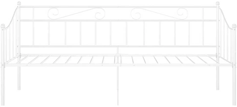 Sofos-lovos rėmas, baltos spalvos, 90x200cm, metalas