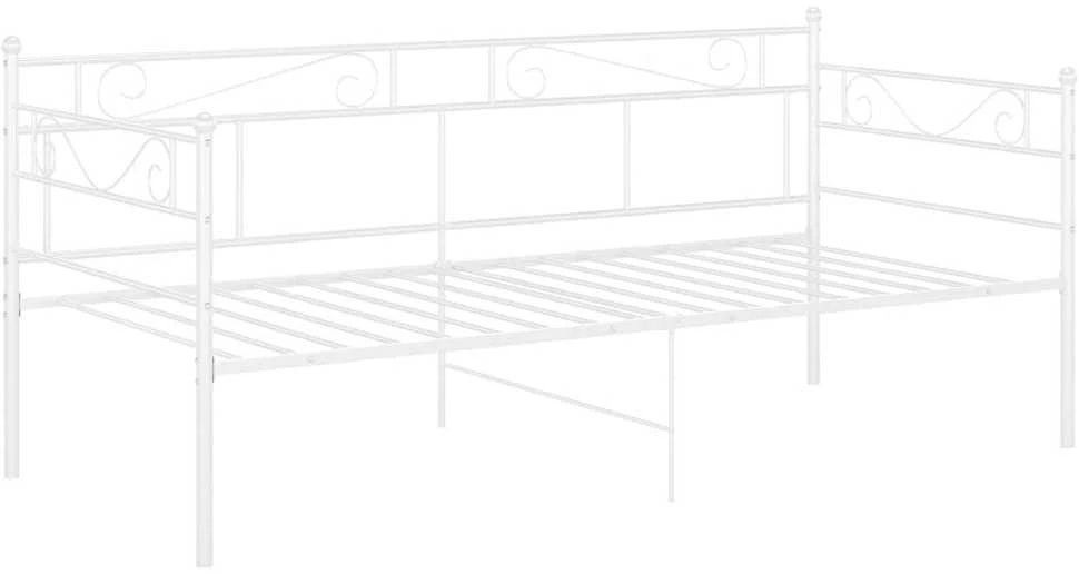 Sofos-lovos rėmas, baltos spalvos, 90x200cm, metalas