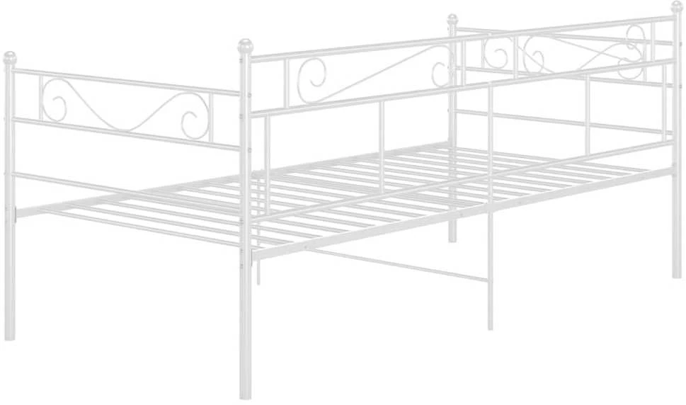 Sofos-lovos rėmas, baltos spalvos, 90x200cm, metalas