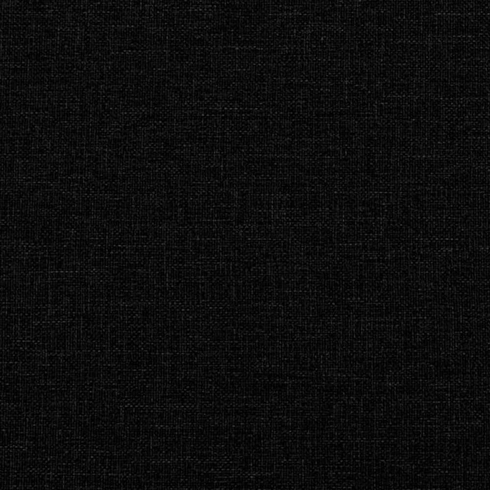 Lova su spyruoklėmis ir čiužiniu, juoda, 90x200 cm, audinys