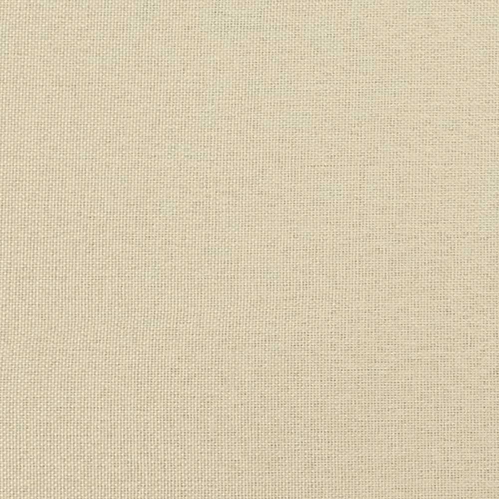 Lova su spyruoklėmis ir čiužiniu, kreminė, 180x200 cm, audinys