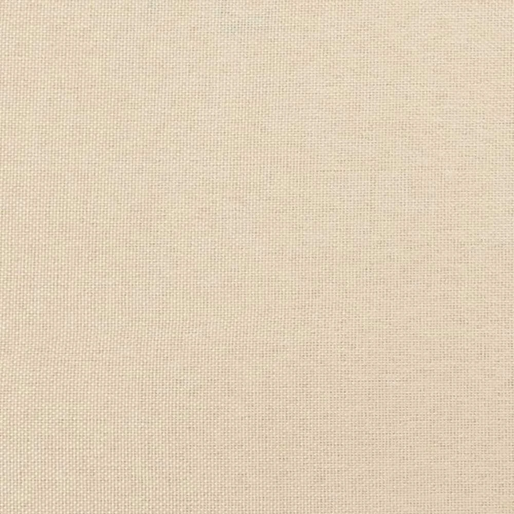 Lova su spyruoklėmis ir čiužiniu, kreminė, 200x200 cm, audinys