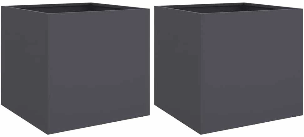 Loveliai, 2vnt., antracito, 42x40x39cm, valcuotas plienas