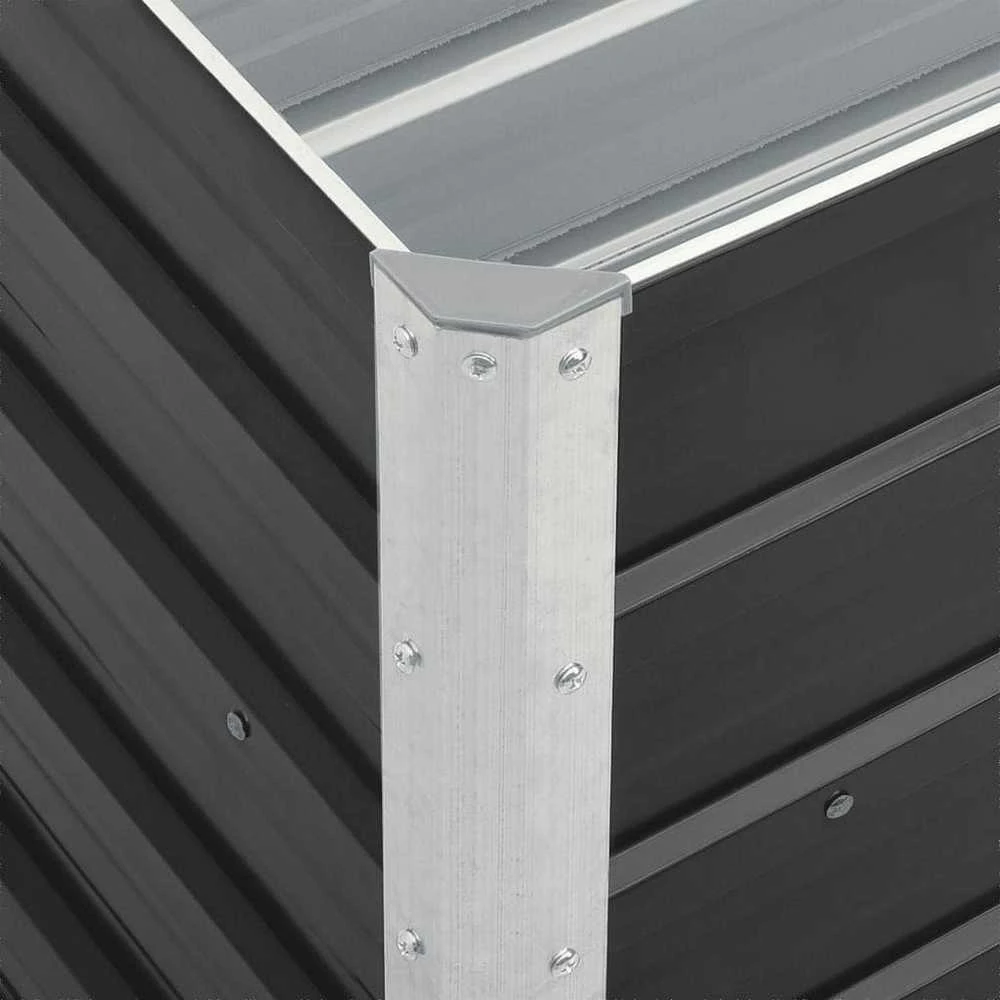 Lovelis, antracito, 240x40x45cm, galvanizuotas plienas, aukštas