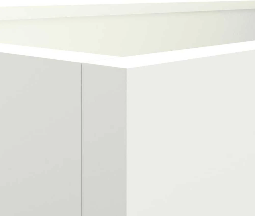 Lovelis, baltos spalvos, 62x47x46cm, šaltai valcuotas plienas