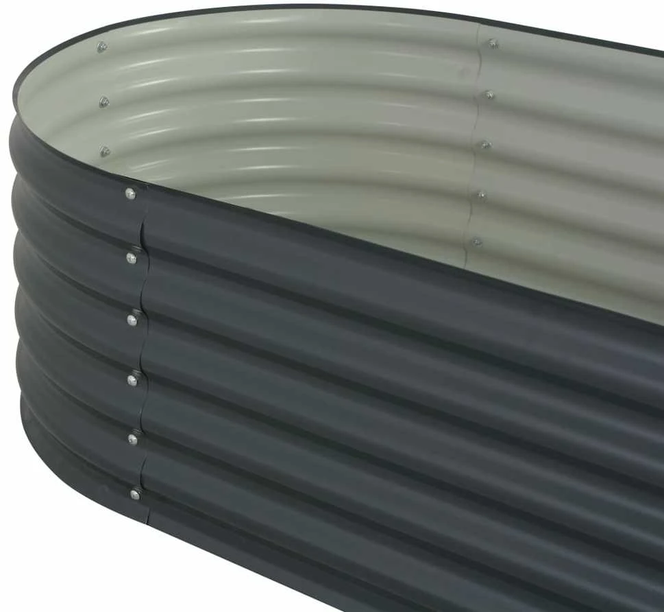 Lovelis, pilkas, 160x80x44cm, galvanizuotas plienas, aukštas
