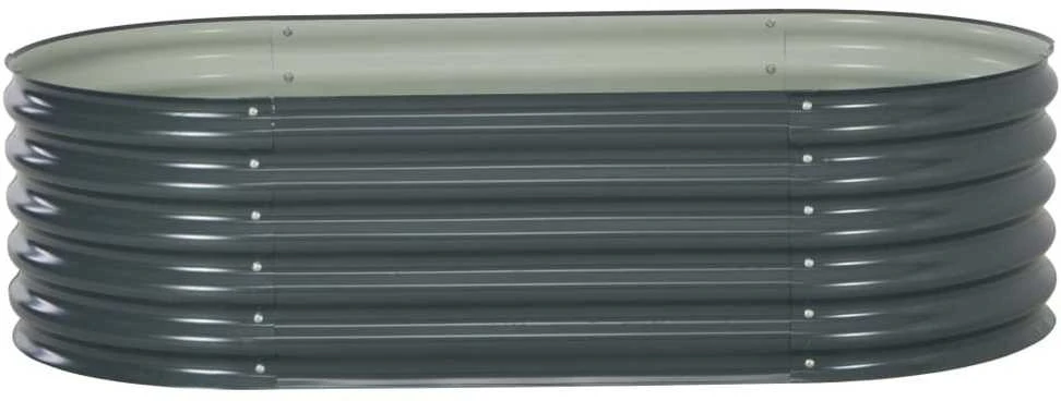 Lovelis, pilkas, 160x80x44cm, galvanizuotas plienas, aukštas