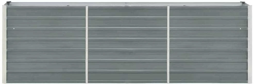 Lovelis, pilkas, 240x40x77cm, galvanizuotas plienas, aukštas