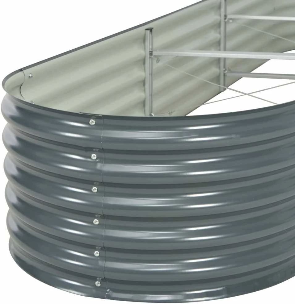 Lovelis, pilkas, 320x80x44cm, galvanizuotas plienas, aukštas