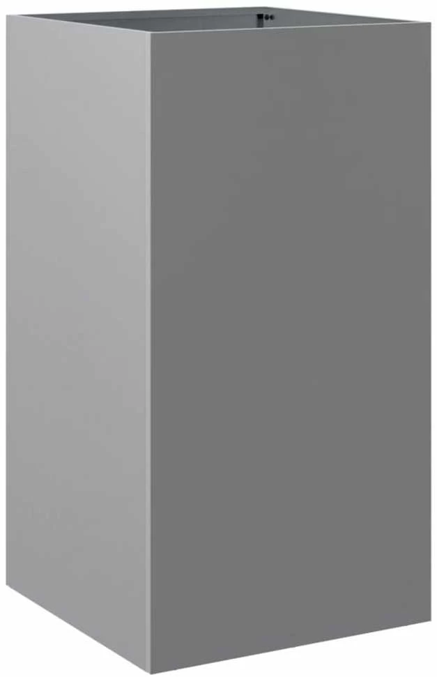 Lovelis, sidabrinės spalvos, 42x38x75cm, galvanizuotas plienas