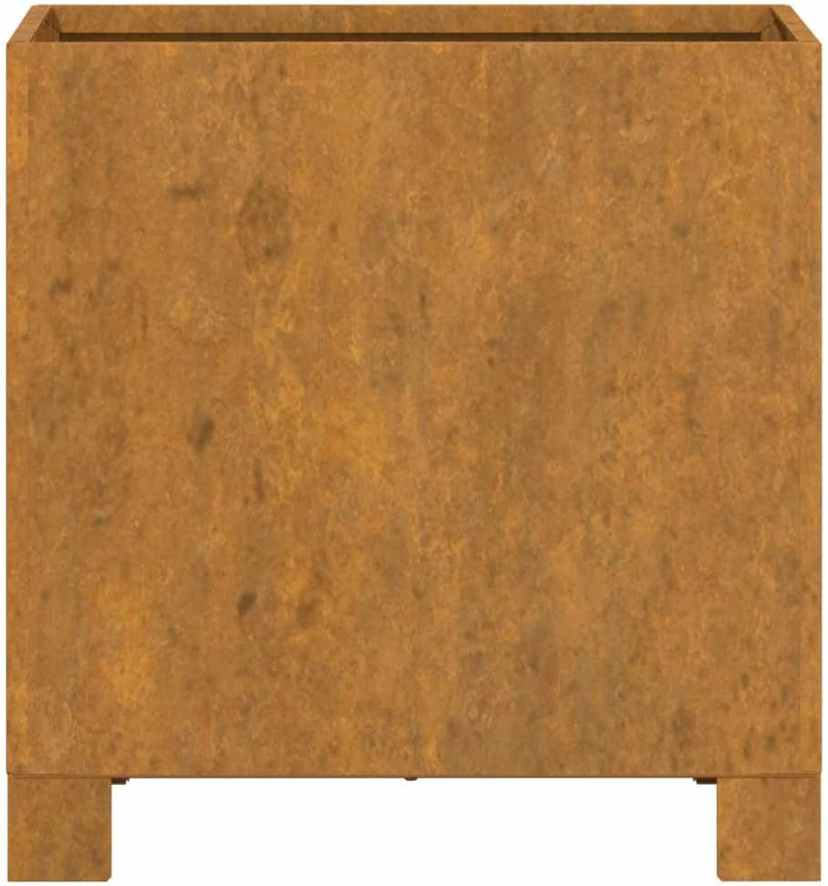 Lovelis su kojelėmis, rūdžių, 32x30x33cm, Corten plienas