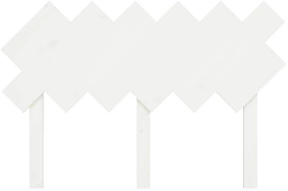 Lovos galvūgalis, baltas, 122,5x3x80,5cm, pušies masyvas