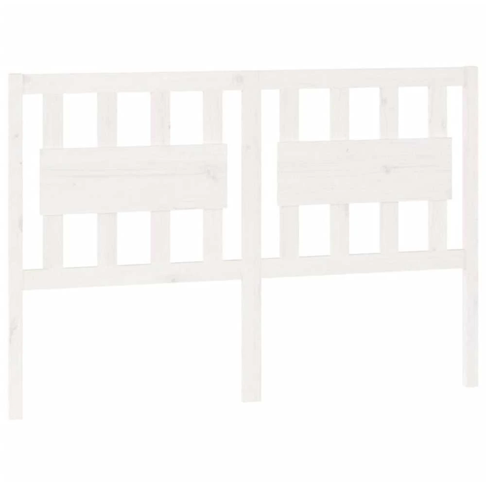 Lovos galvūgalis, baltas, 145,5x4x100cm, pušies masyvas