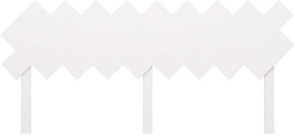 Lovos galvūgalis, baltas, 178x3x80,5cm, pušies medienos masyvas