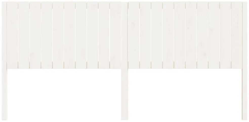 Lovos galvūgalis, baltas, 205,5x4x100cm, pušies masyvas