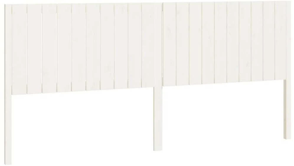 Lovos galvūgalis, baltas, 205,5x4x100cm, pušies masyvas