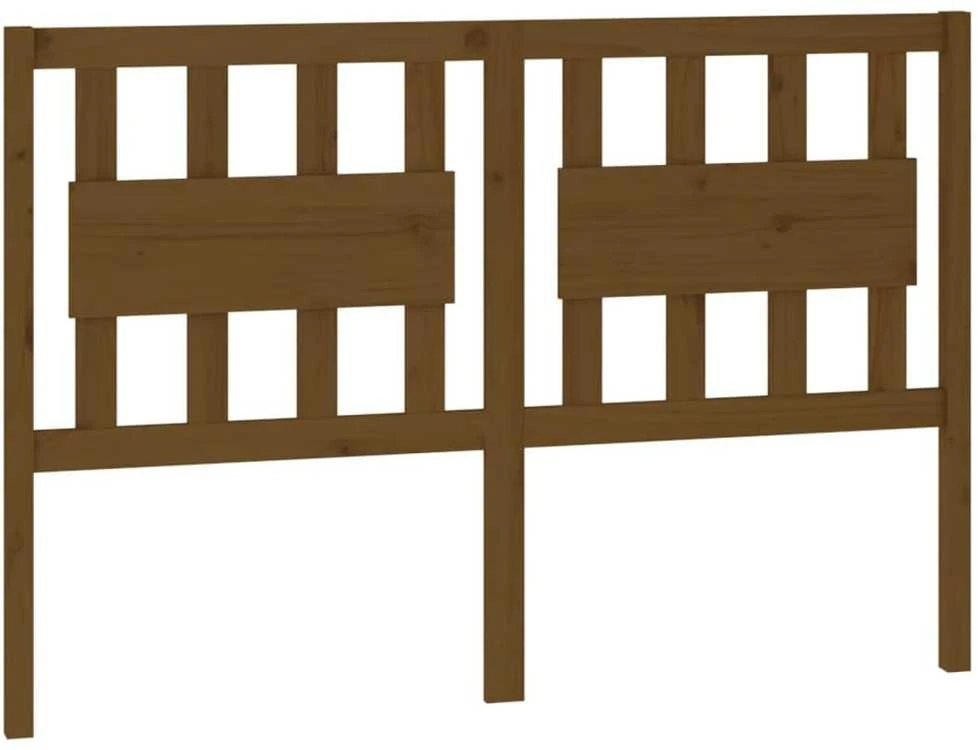 Lovos galvūgalis, medaus rudas, 145,5x4x100cm, pušies masyvas