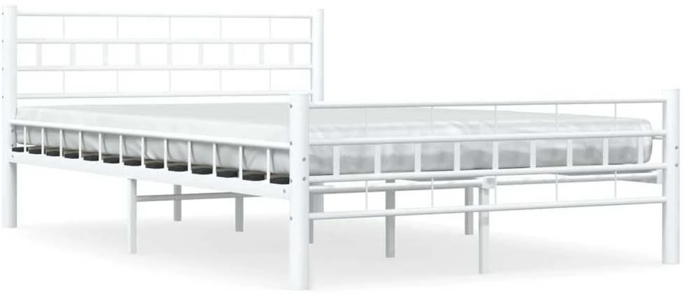 Lovos rėmas, baltos spalvos, 140x200cm, metalas