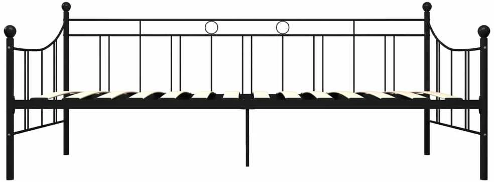Lovos rėmas, juodos spalvos, 90x200cm, metalas