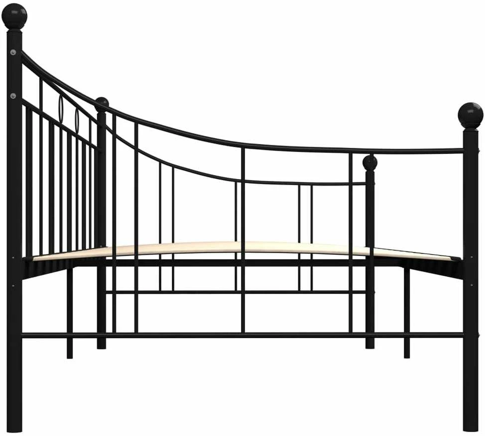 Lovos rėmas, juodos spalvos, 90x200cm, metalas