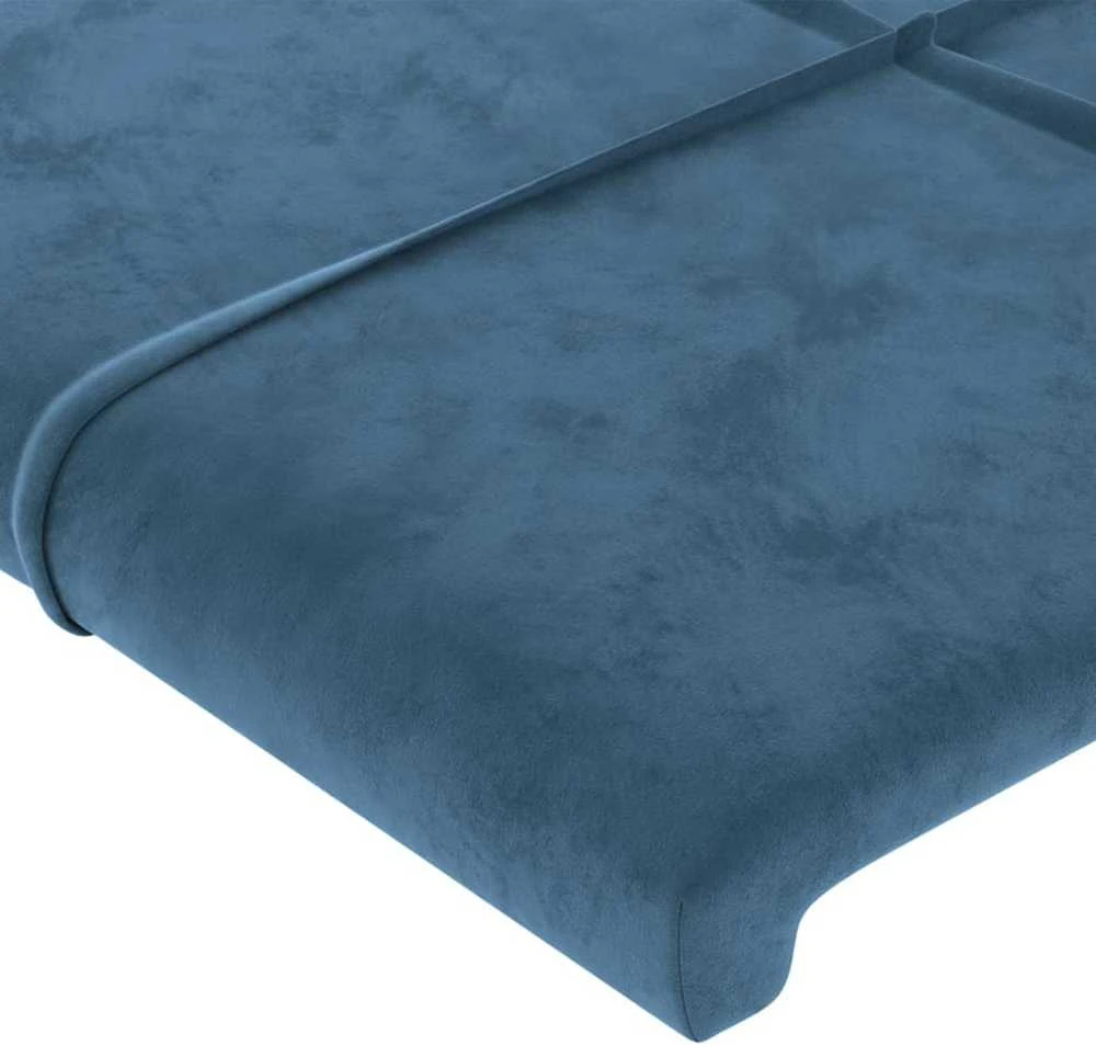 Lovos rėmas be čiužinio tamsiai mėlynas 100x200 cm aksomas