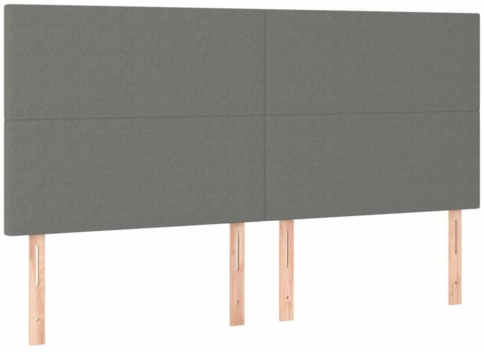 Lovos rėmas be čiužinio, tamsiai pilkas, 160x200cm, audinys