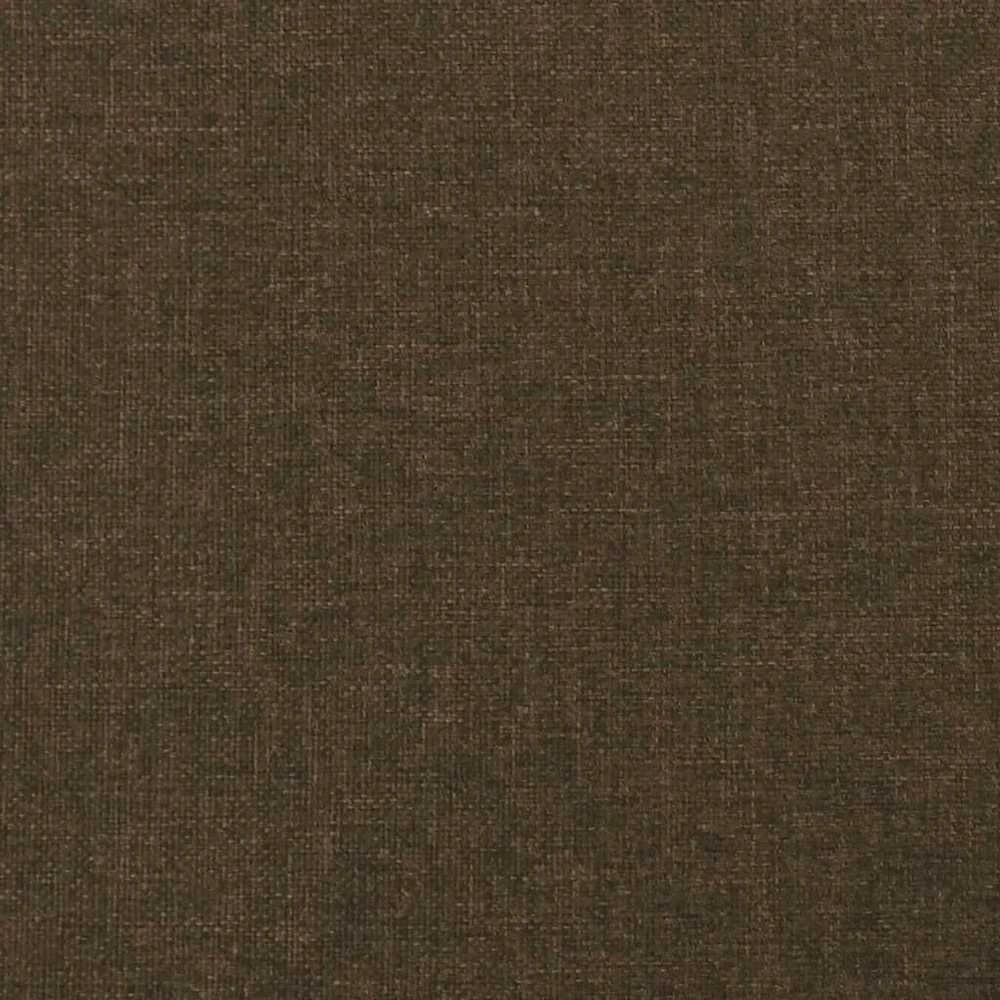 Lovos rėmas be čiužinio, tamsiai rudas, 90x200cm, audinys