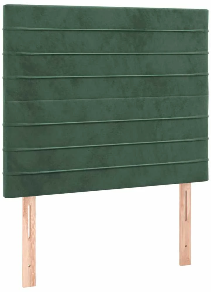 Lovos rėmas be čiužinio tamsiai žalias 120x200 cm aksomas