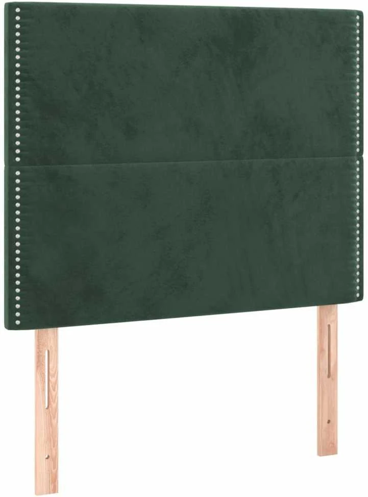 Lovos rėmas be čiužinio tamsiai žalias 90x200 cm aksomas