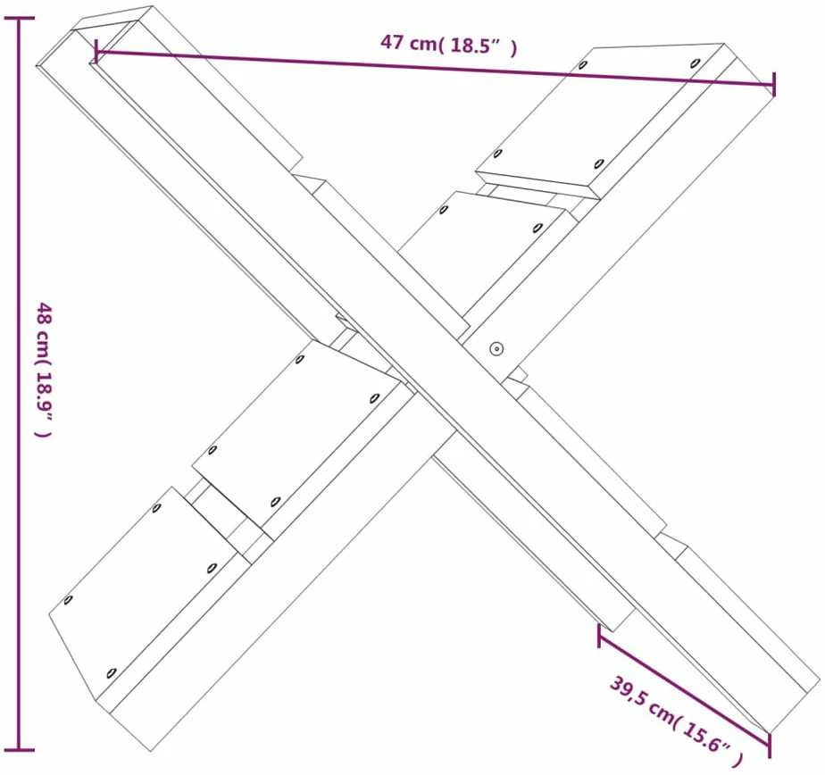 Malkų laikiklis, juodas, 47x39,5x48cm, pušies medienos masyvas