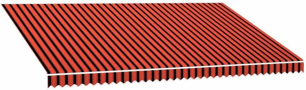 Markizės uždangalas nuo saulės, oranžinis ir rudas, 500x300cm
