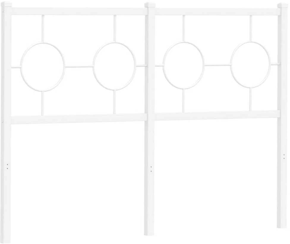 Metalinis galvūgalis, baltos spalvos, 120cm