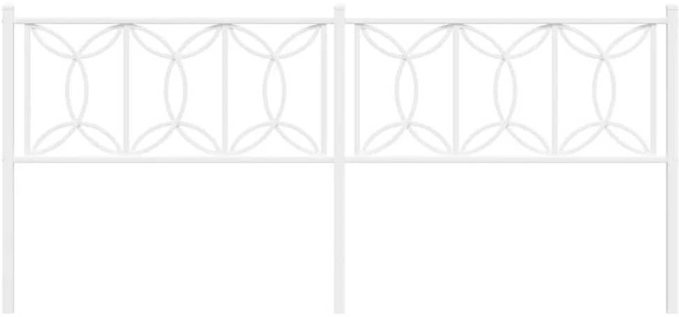 Metalinis pakaitinis galvūgalis, baltos spalvos, 193cm