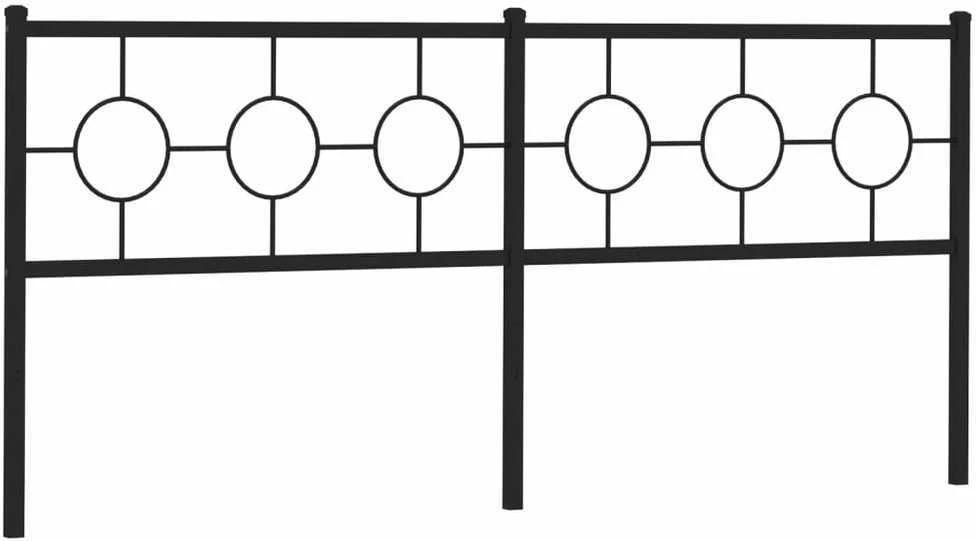 Metalinis galvūgalis, juodos spalvos, 200cm