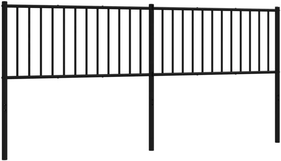 Metalinis galvūgalis, juodos spalvos, 200cm