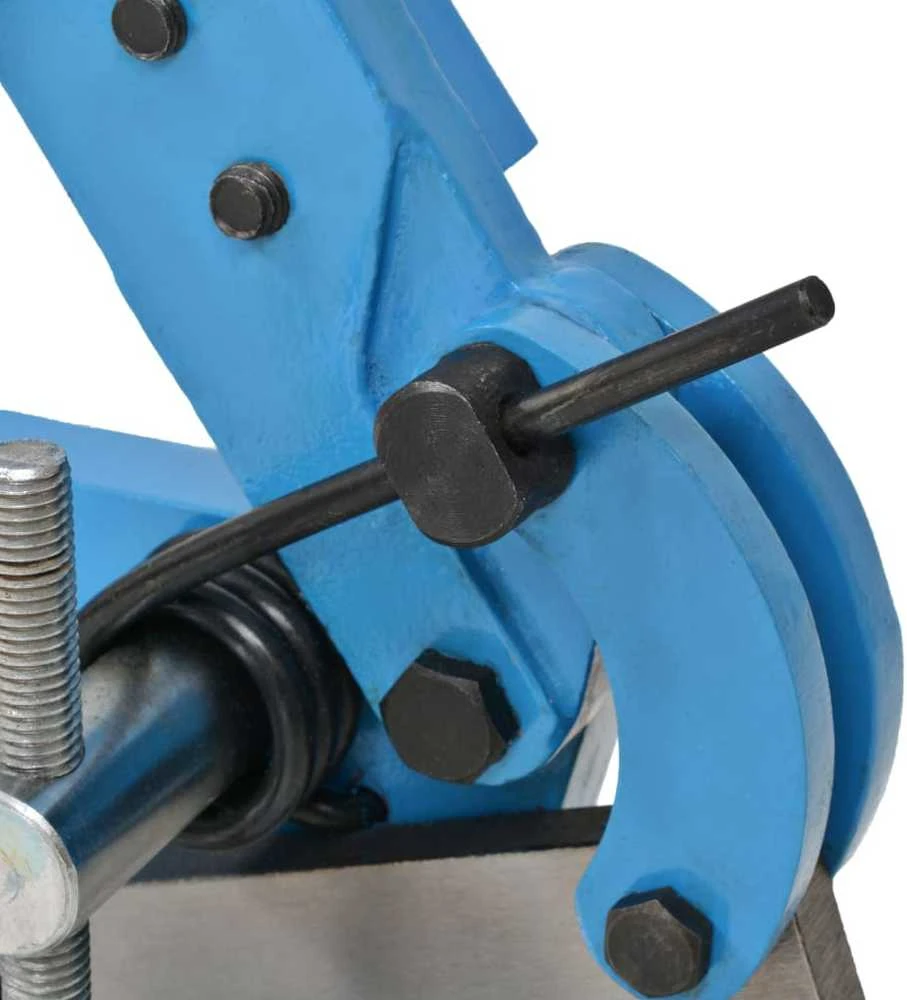 Metalo žirklės su svirtimi, mėlynos spalvos, 125mm
