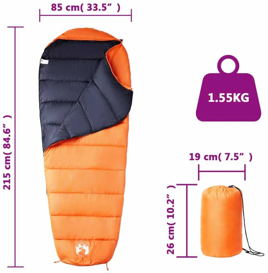 Mumijos formos miegmaišis suaugusiems stovyklavimui, 3 sezonams
